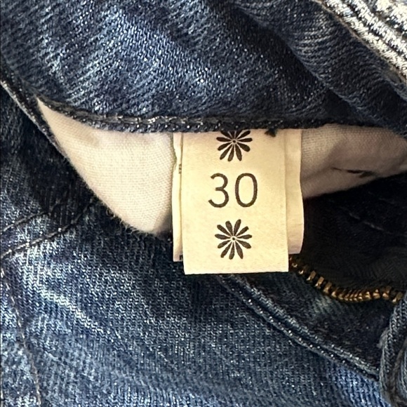 Show Me Your MuMu Brooklyn High Waist Sapphire Wash Womens Size 30 Distressed - Picture 6 of 13